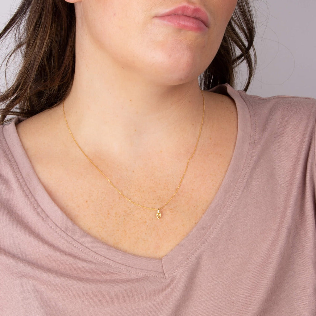 Gecko Jewellery Semi-Precious Birthstone Pendant in Sterling Silver