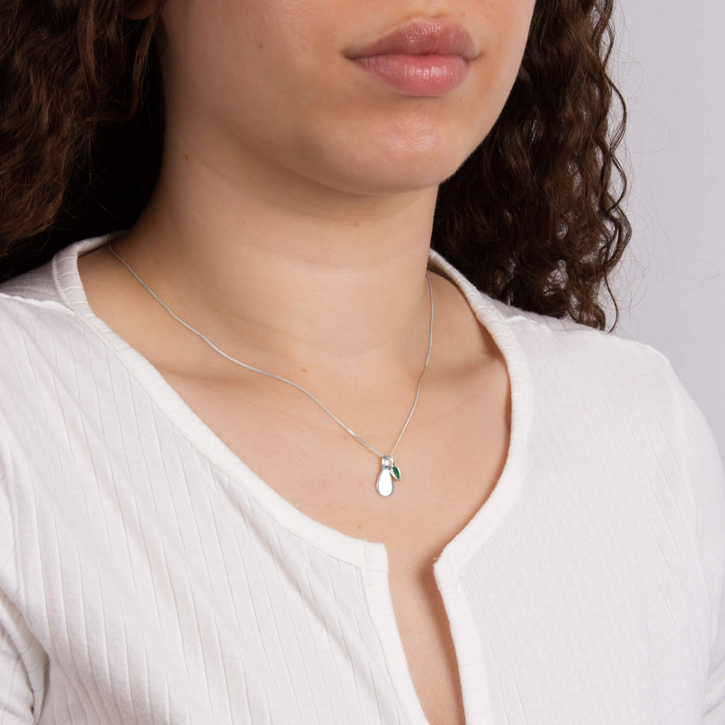 Gecko Jewellery Semi-Precious Birthstone Necklace | Recycled Silver