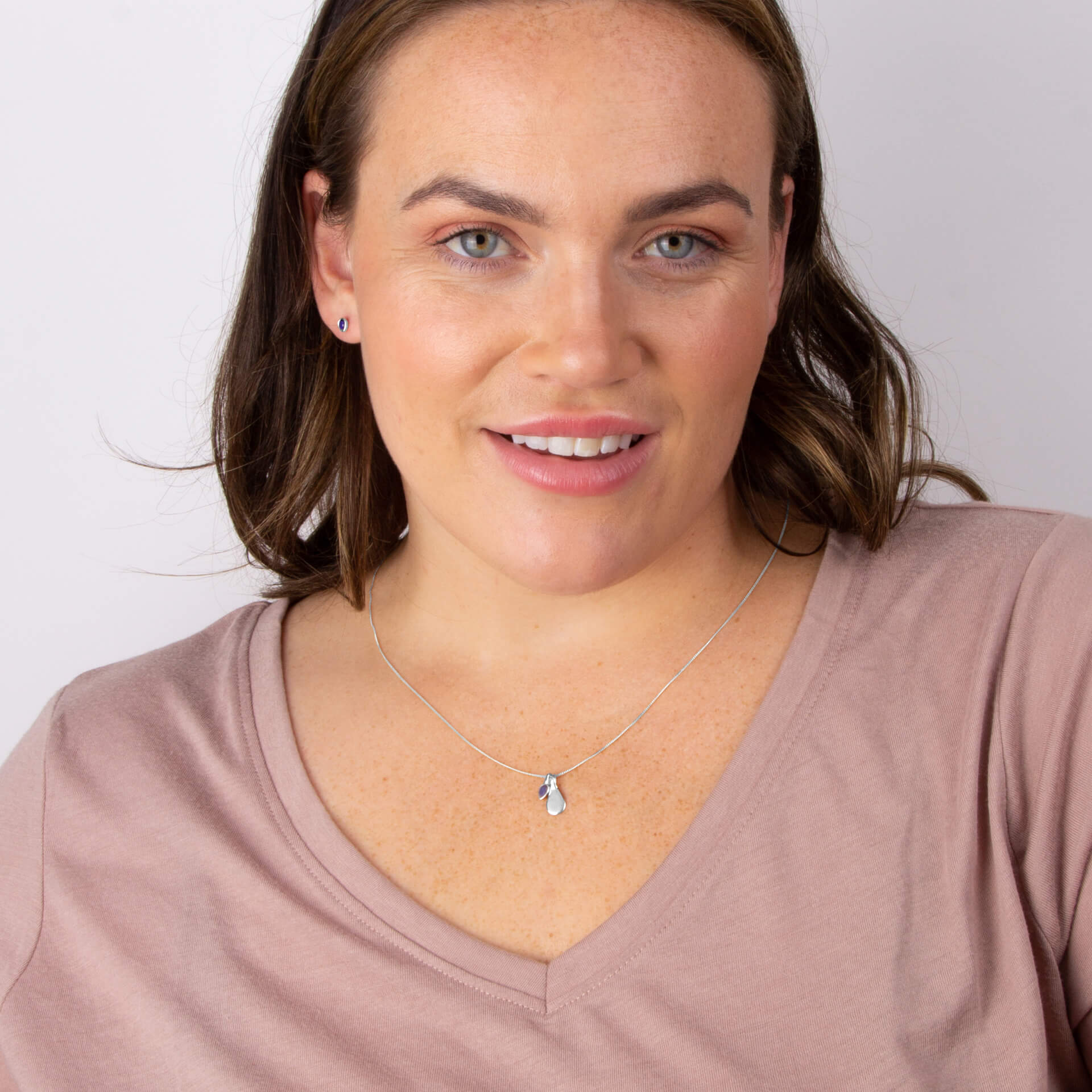 Gecko Jewellery Semi-Precious Birthstone Necklace | Recycled Silver