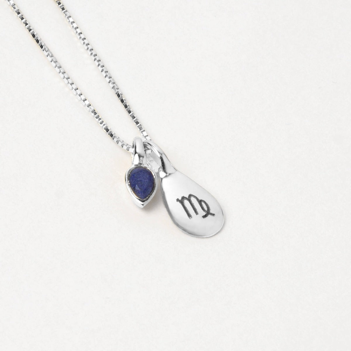 Gecko Jewellery Recycled Sterling Silver Engravable Droplet Tag Pendant