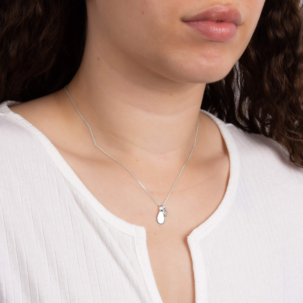 Gecko Jewellery Semi-Precious Birthstone Necklace | Recycled Silver