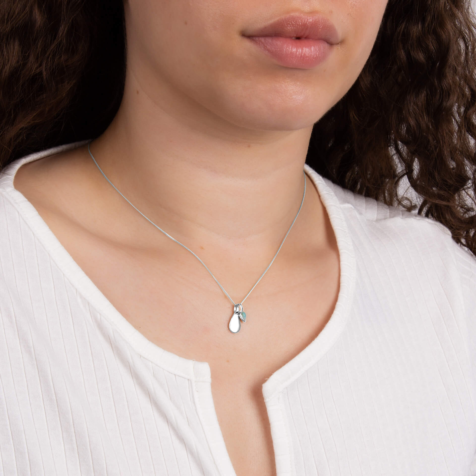 Gecko Jewellery Semi-Precious Birthstone Necklace | Recycled Silver