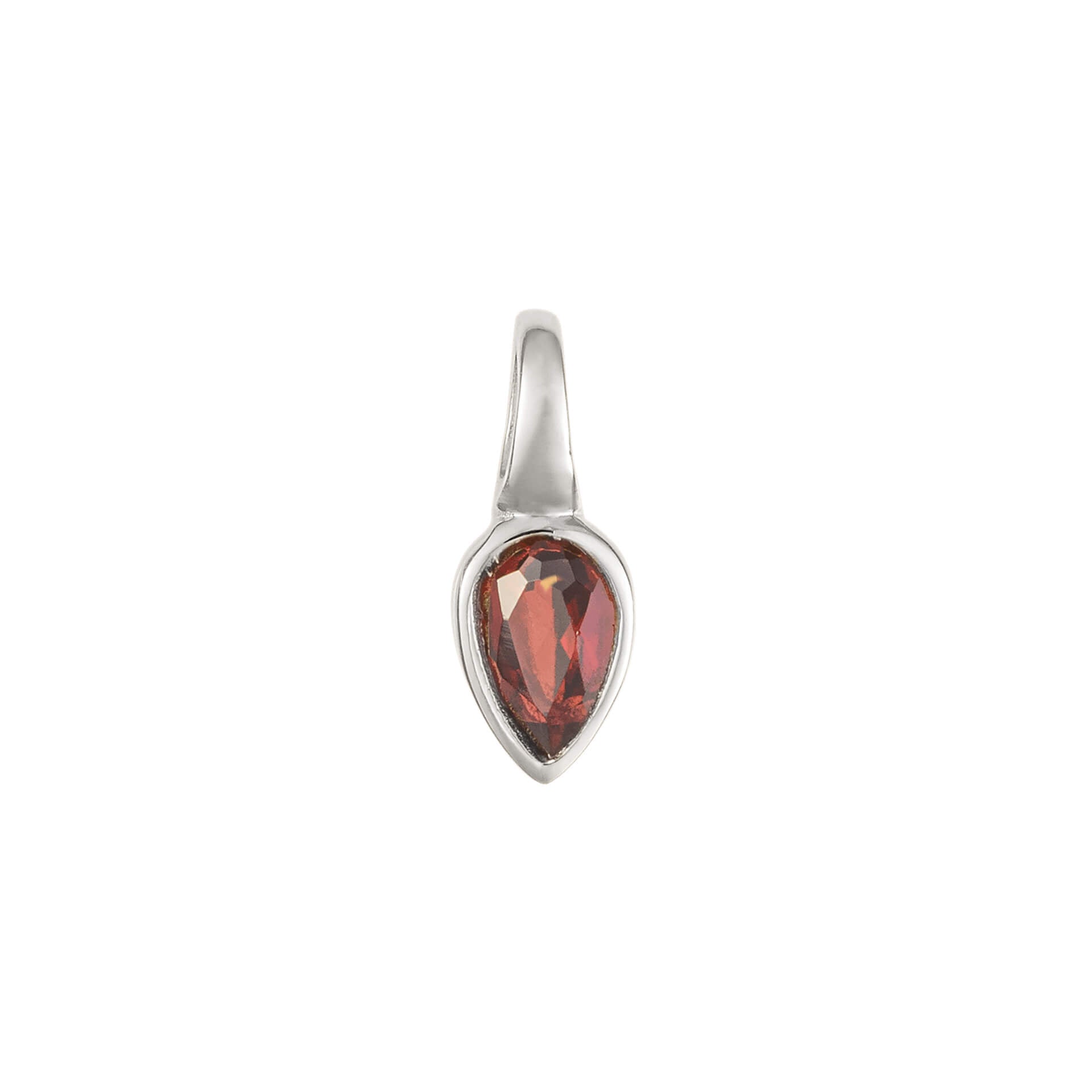 Gecko Jewellery Semi-Precious Birthstone Pendant in Sterling Silver