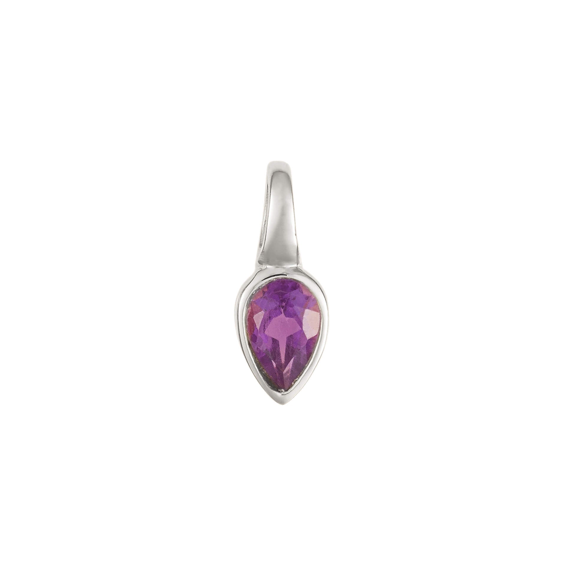 Gecko Jewellery Semi-Precious Birthstone Pendant in Sterling Silver