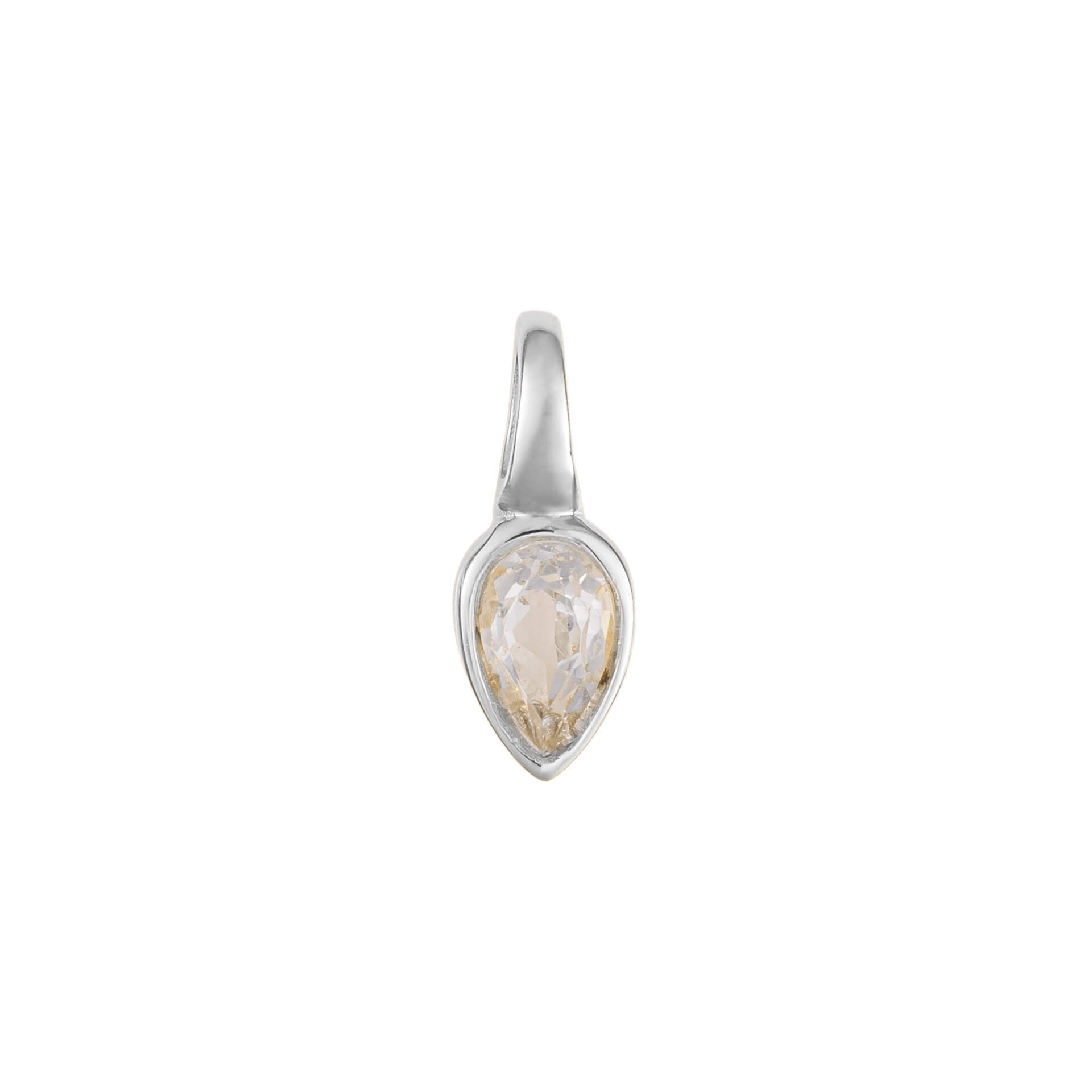 Gecko Jewellery Semi-Precious Birthstone Pendant in Sterling Silver