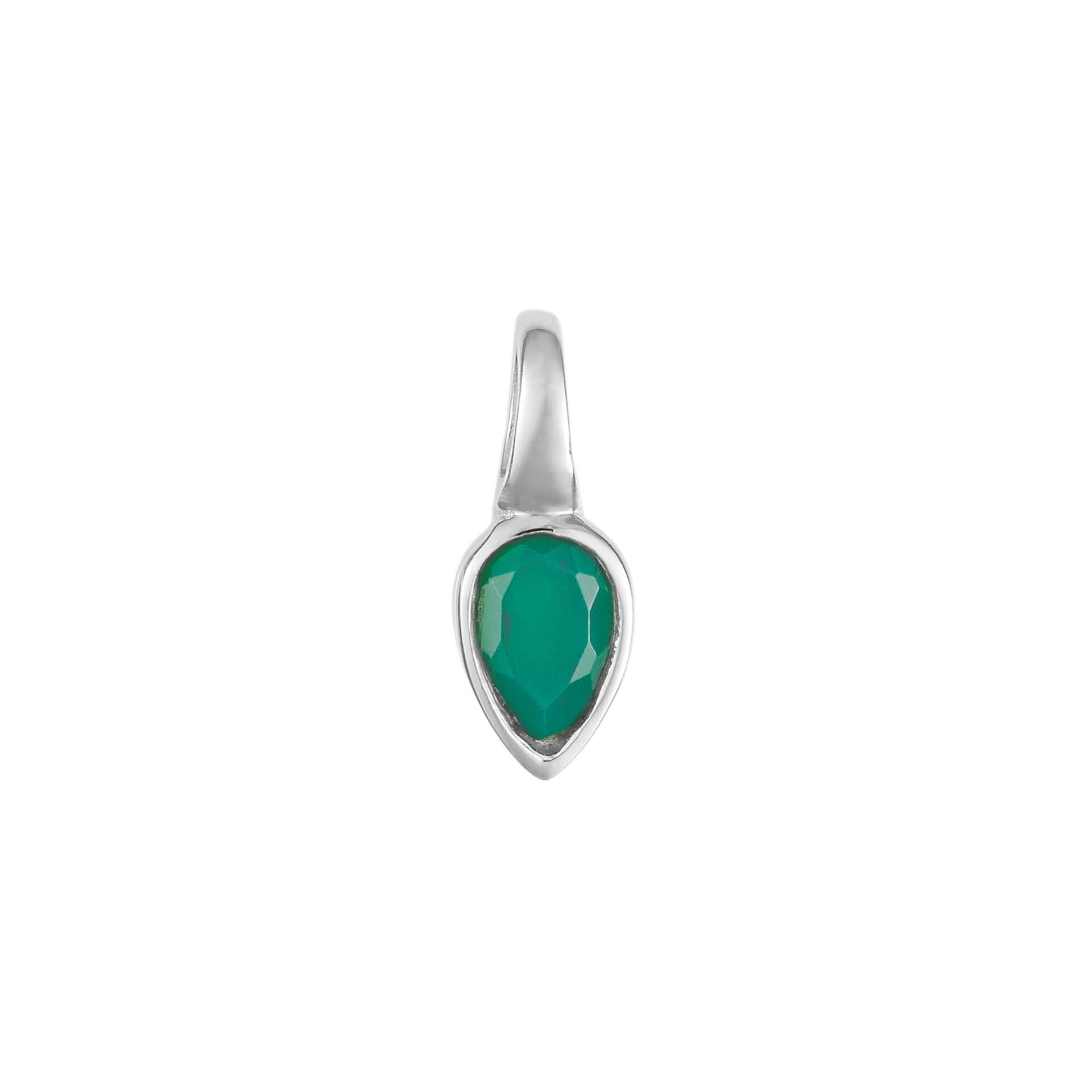 Gecko Jewellery Semi-Precious Birthstone Pendant in Sterling Silver