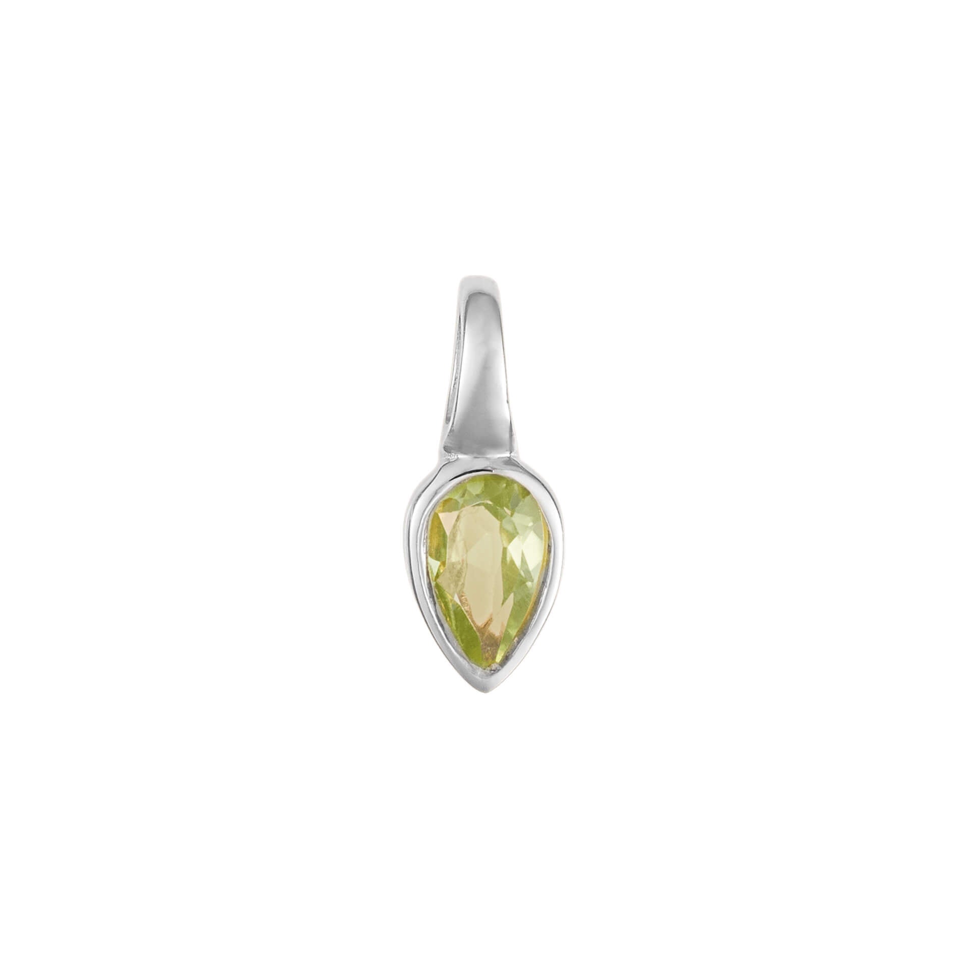 Gecko Jewellery Semi-Precious Birthstone Pendant in Sterling Silver