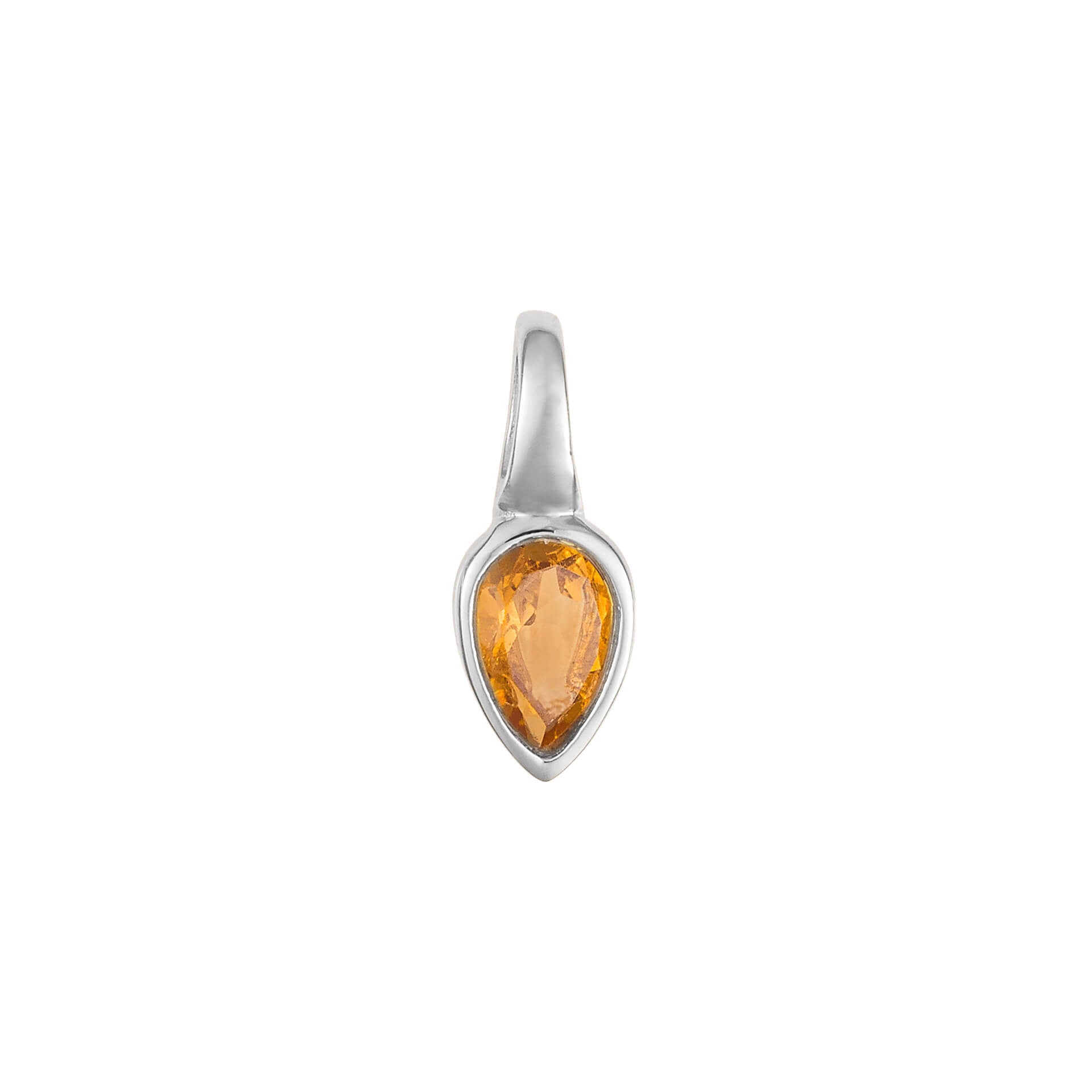 Gecko Jewellery Semi-Precious Birthstone Pendant in Sterling Silver