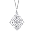 Gecko Jewellery Geometrical Lace Pendant | Recycled Sterling Silver
