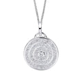 Gecko Jewellery Circular Pendant – Cubic Zirconia Channel Set Necklace