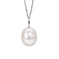 Gecko Jewellery Baroque Freshwater Pearl Pendant in Recycled Silver