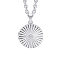 Gecko Jewellery Sunburst Round Locket Pendant – Recycled Sterling Silver