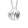 Gecko Jewellery | Organic Wave Teardrop Slider Pendant in Sterling Silver