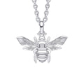 Gecko Jewellery Recycled Sterling Silver Bee Pendant Necklace