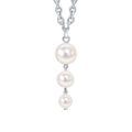 Gecko Jewellery Gradient Freshwater Pearl Pendant in Recycled Silver