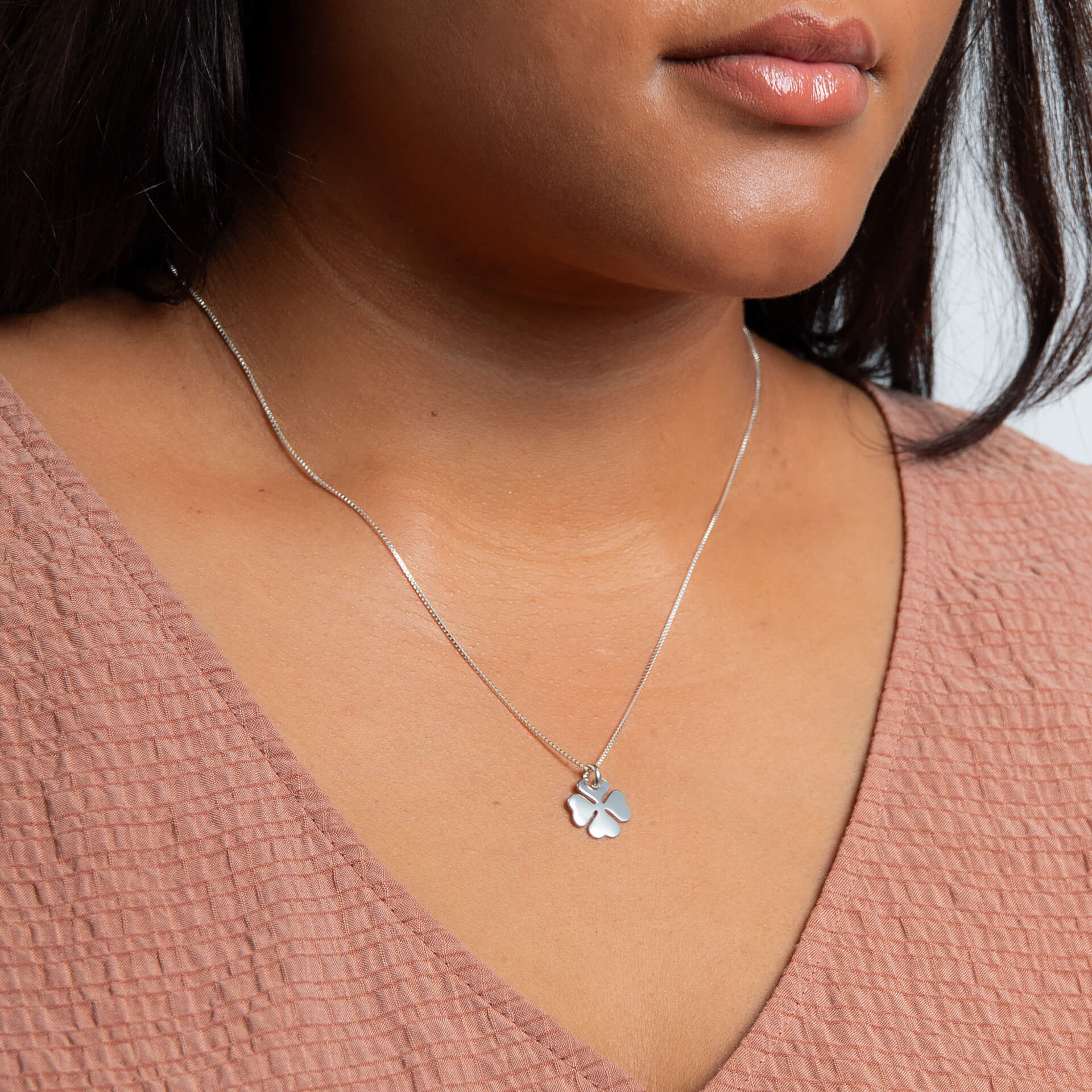 Four Leaf Clover Pendant | Gecko Jewellery Recycled Sterling Silver