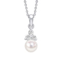 Gecko Jewellery Shell Pearl Drop Pendant | Recycled Sterling Silver