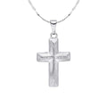 Gecko Jewellery Damascus Steel Cross Pendant – Rugged Stainless Steel
