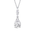 Gecko Jewellery Sterling Silver Teardrop and Marquise Drop Pendant