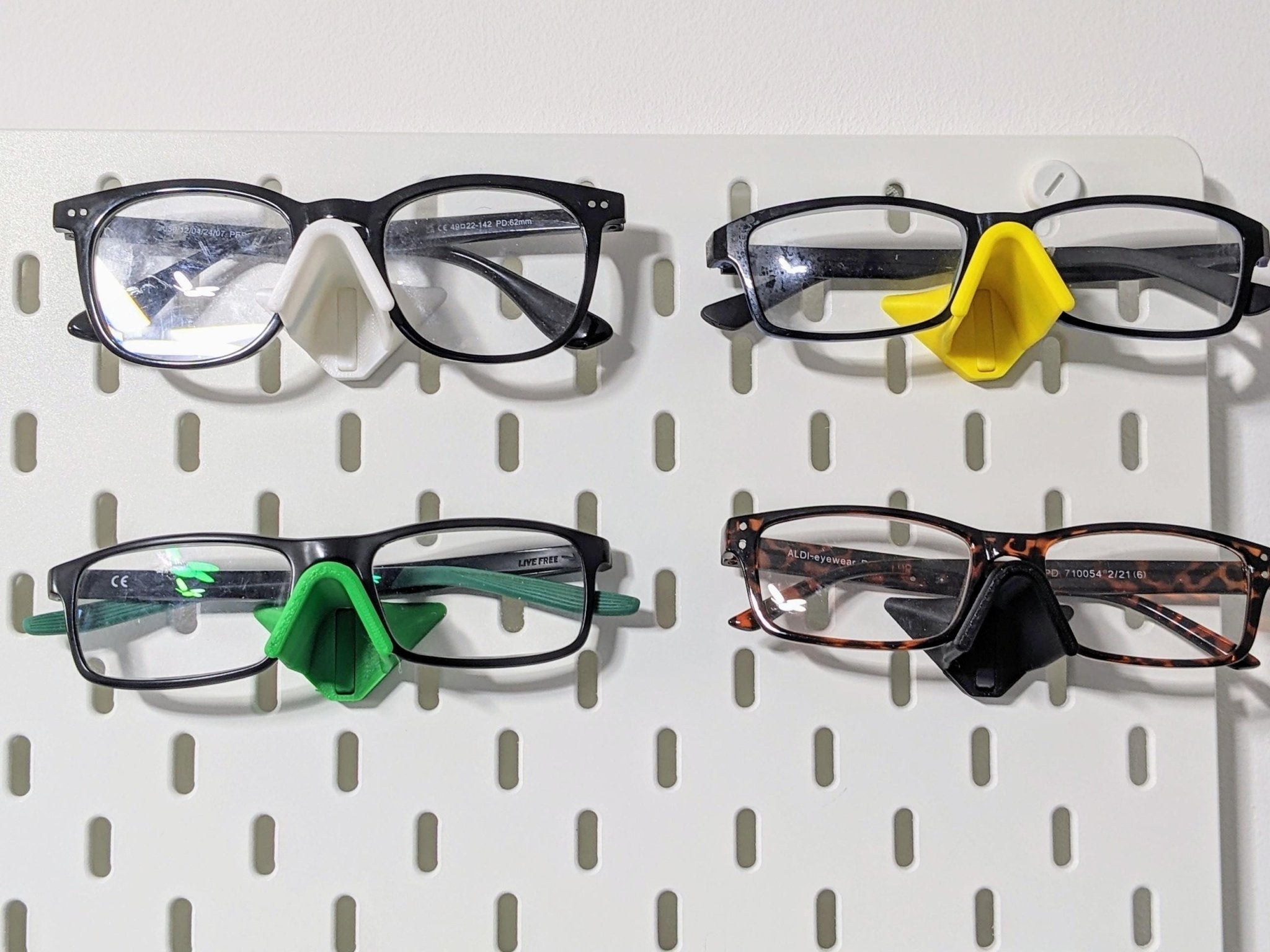 Chaddyverse Skadis Pegboard Glasses Holder - 2 Pack Sunglasses Rack