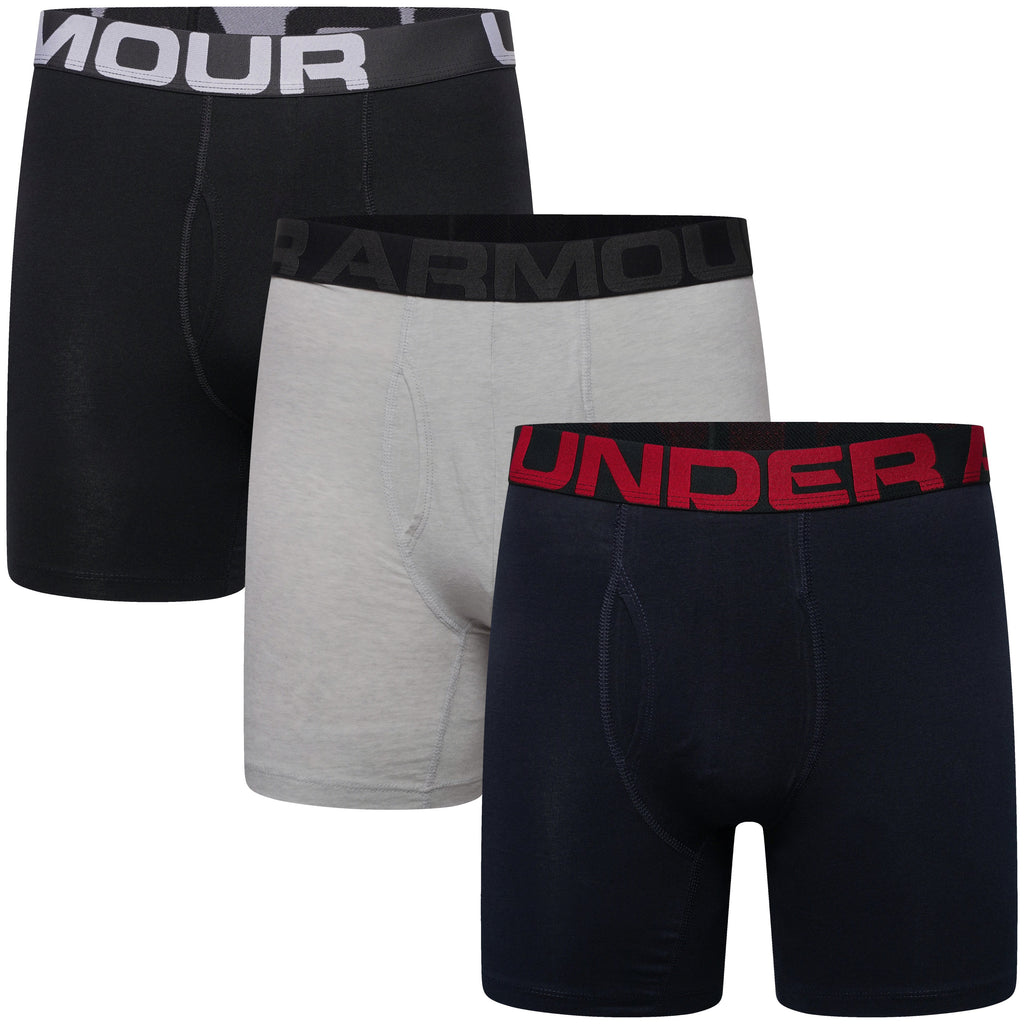 Under Armour 6" Charged Cotton 3 Pack Boxerjocks