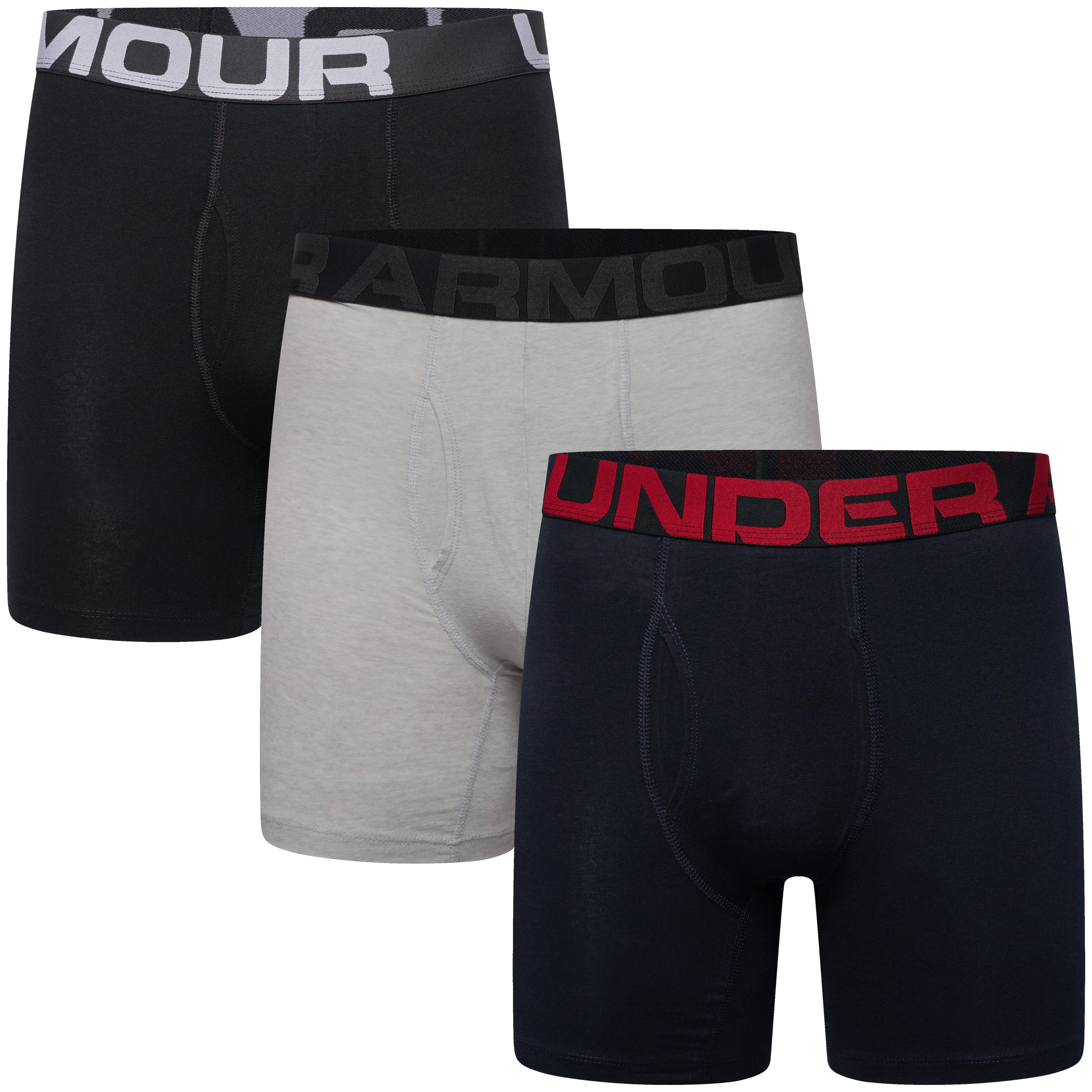 Under Armour 6" Charged Cotton 3 Pack Boxerjocks