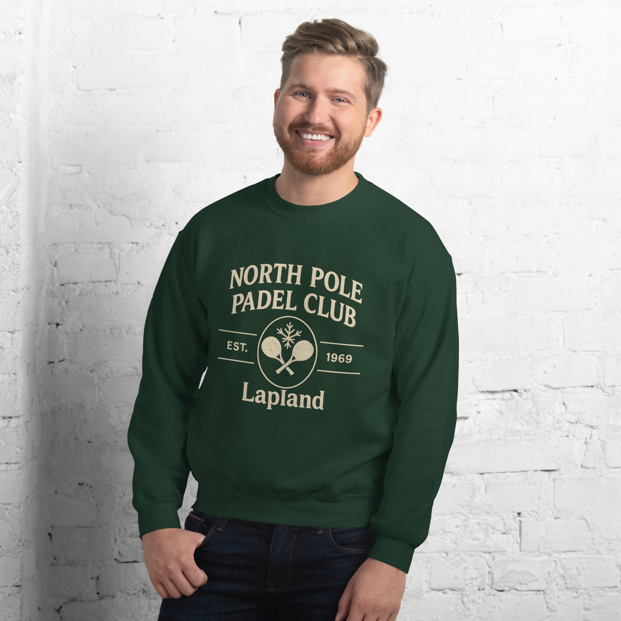 Christmas Padel Jumper Green - Unisex
