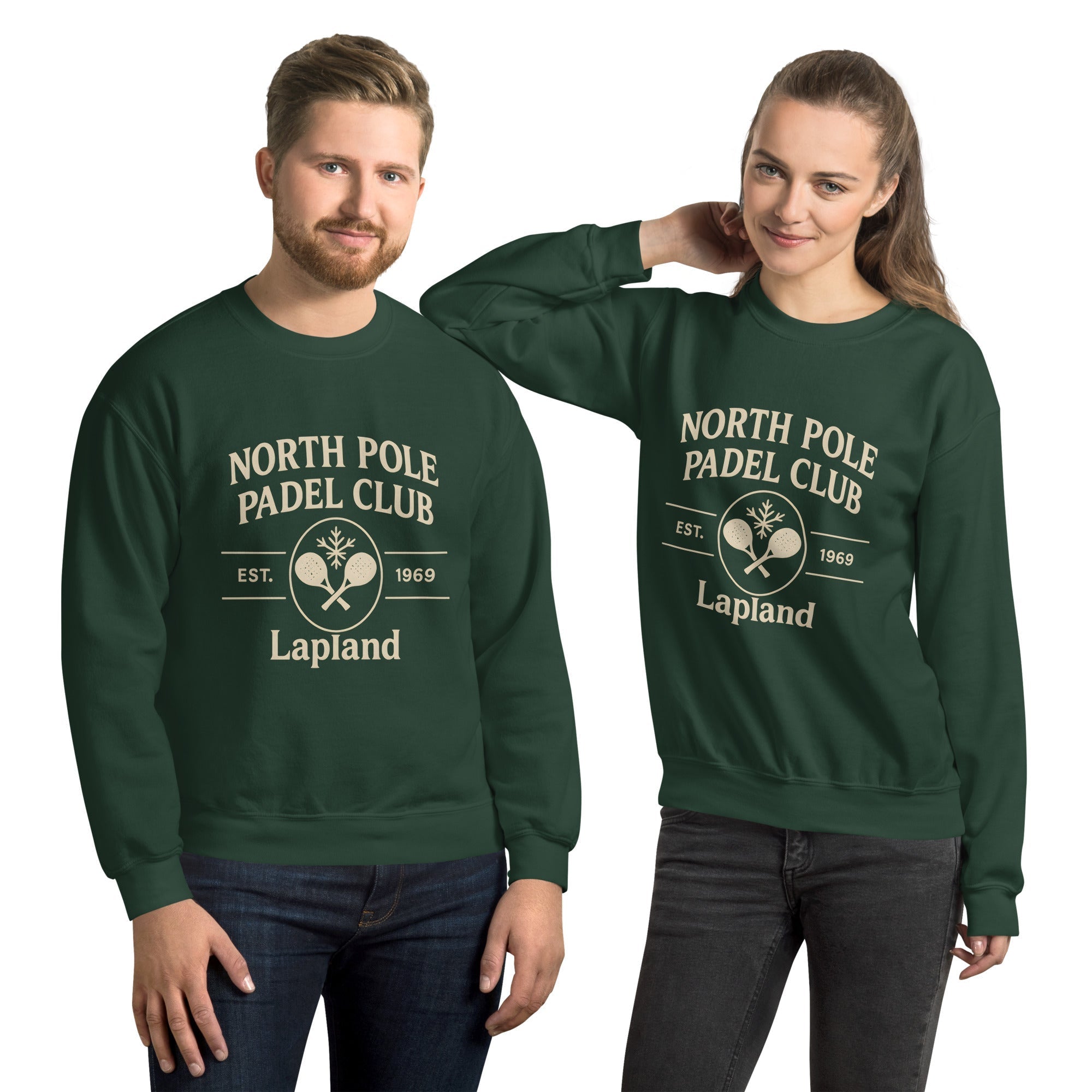 Christmas Padel Jumper Green - Unisex
