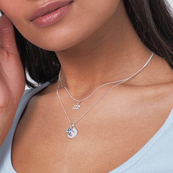 Gecko Jewellery 12mm Round Tag Pendant | Engravable Sterling Silver
