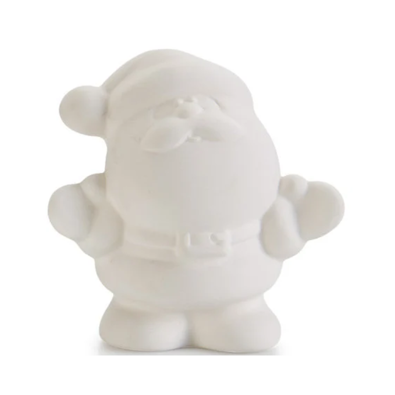 PoundFun Paint Your Own Christmas Santa Figure – DIY Holiday Craft Kit