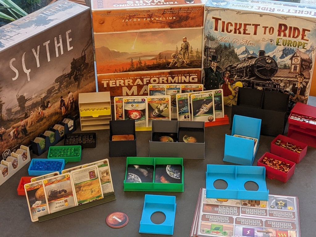Chaddyverse Terraforming Mars Hexagonal Tile Holders - 3D Printed Pair