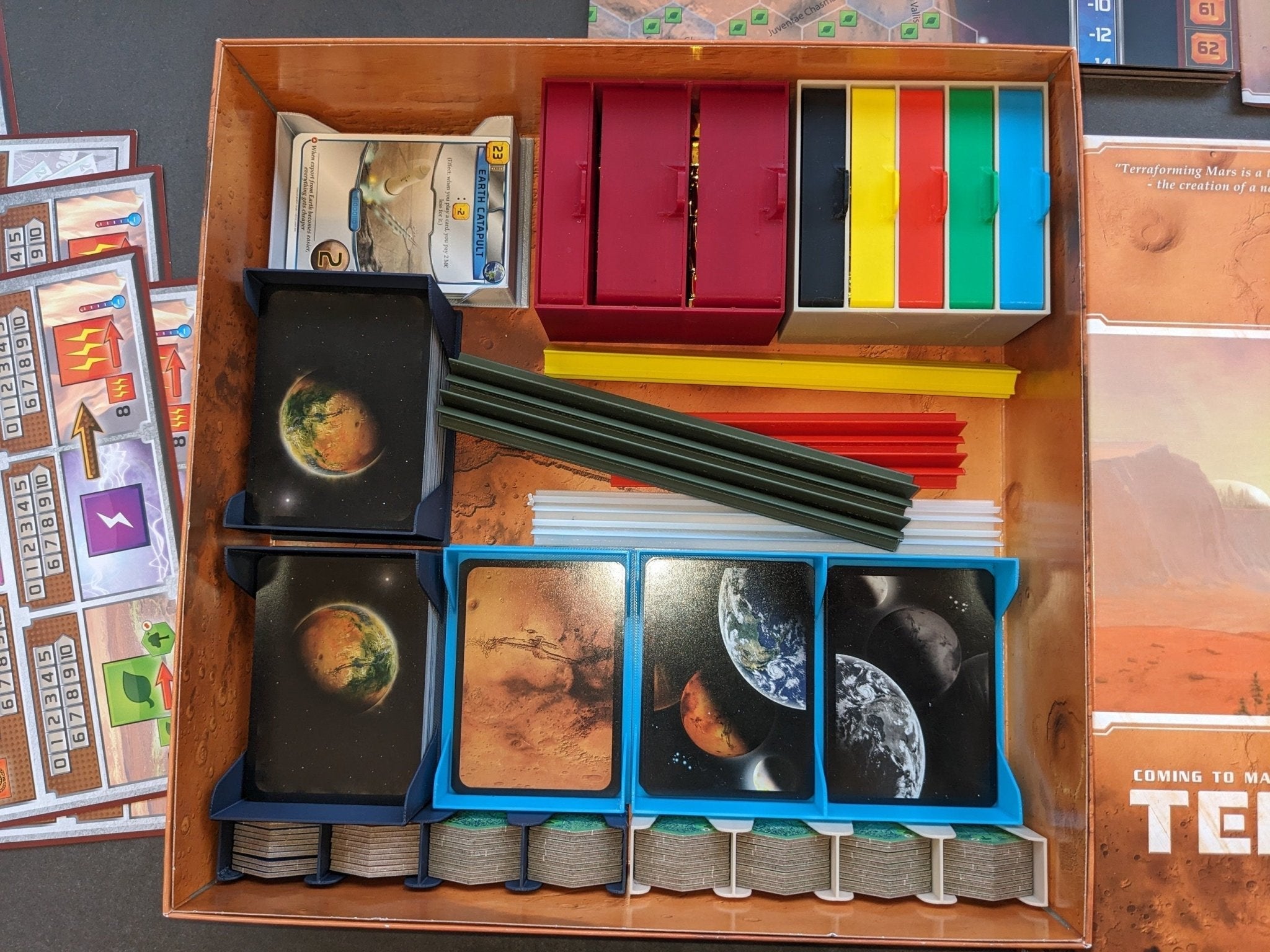 Chaddyverse Terraforming Mars Hexagonal Tile Holders - 3D Printed Pair
