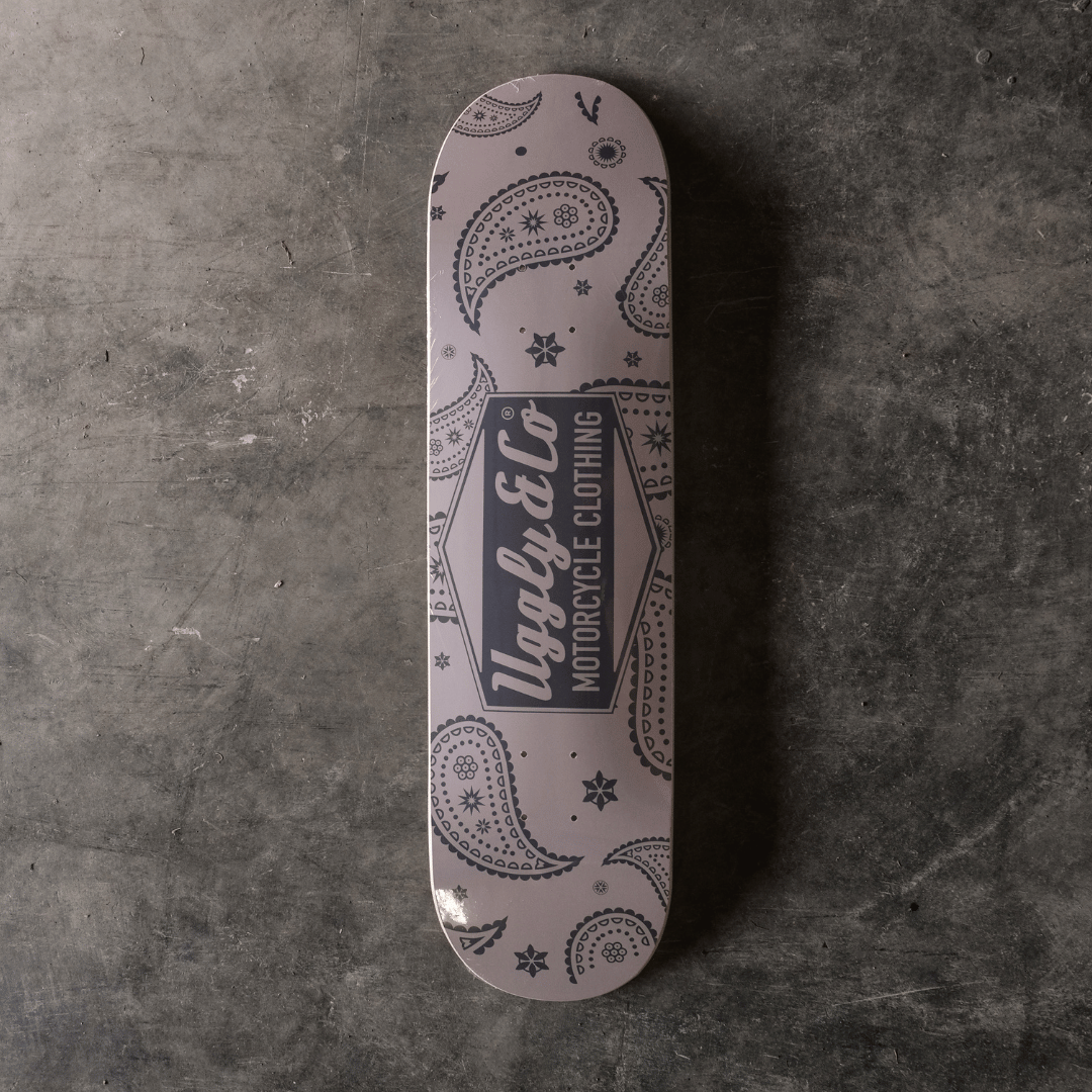 Uggly and Co Diamond Bandana Skateboard Deck | 8.25" Maple Wood