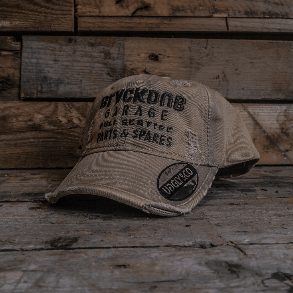 Uggly and Co Beige Parts & Spares Vintage Cotton Baseball Cap
