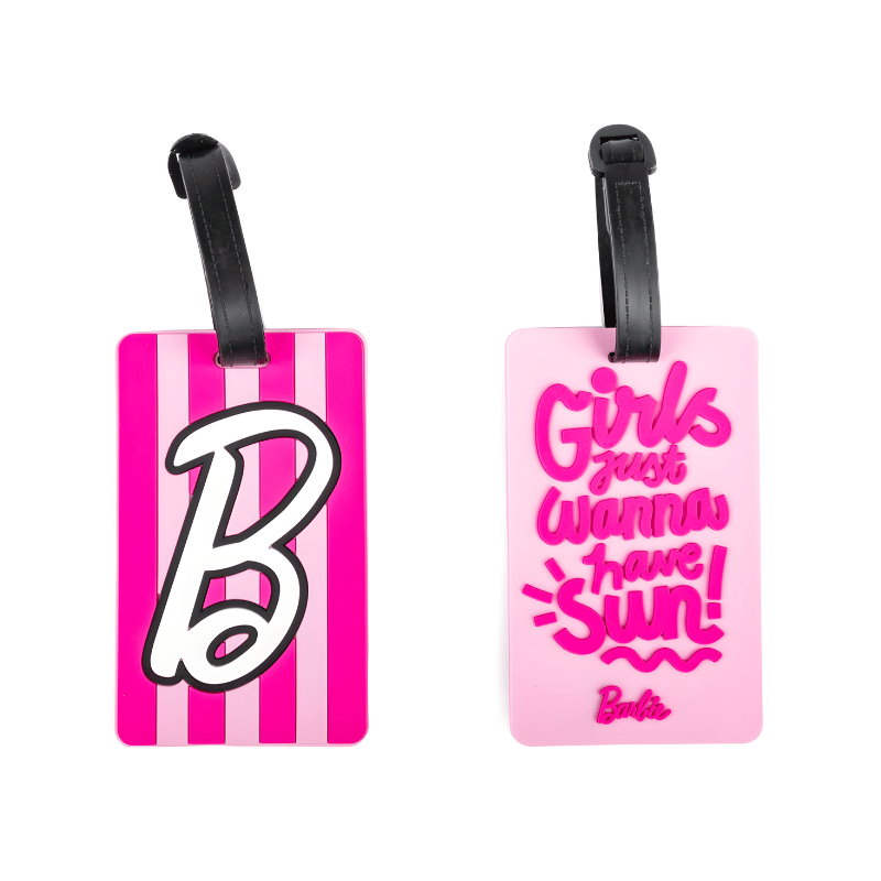 Barbie Luggage Tag – Vibrant Travel Bag ID Tag for Suitcases by PoundFun