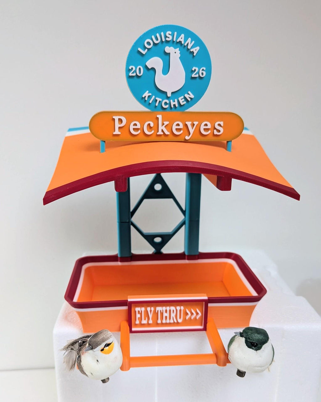 Chaddyverse Peckeyes Bird Feeder – 3D Printed Fly Thru Garden Decor