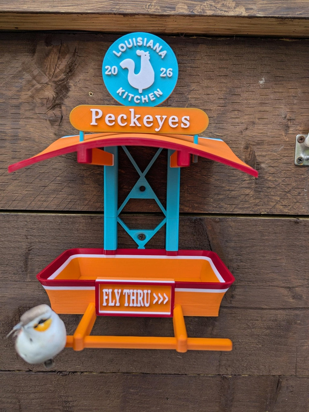 Chaddyverse Peckeyes Bird Feeder – 3D Printed Fly Thru Garden Decor