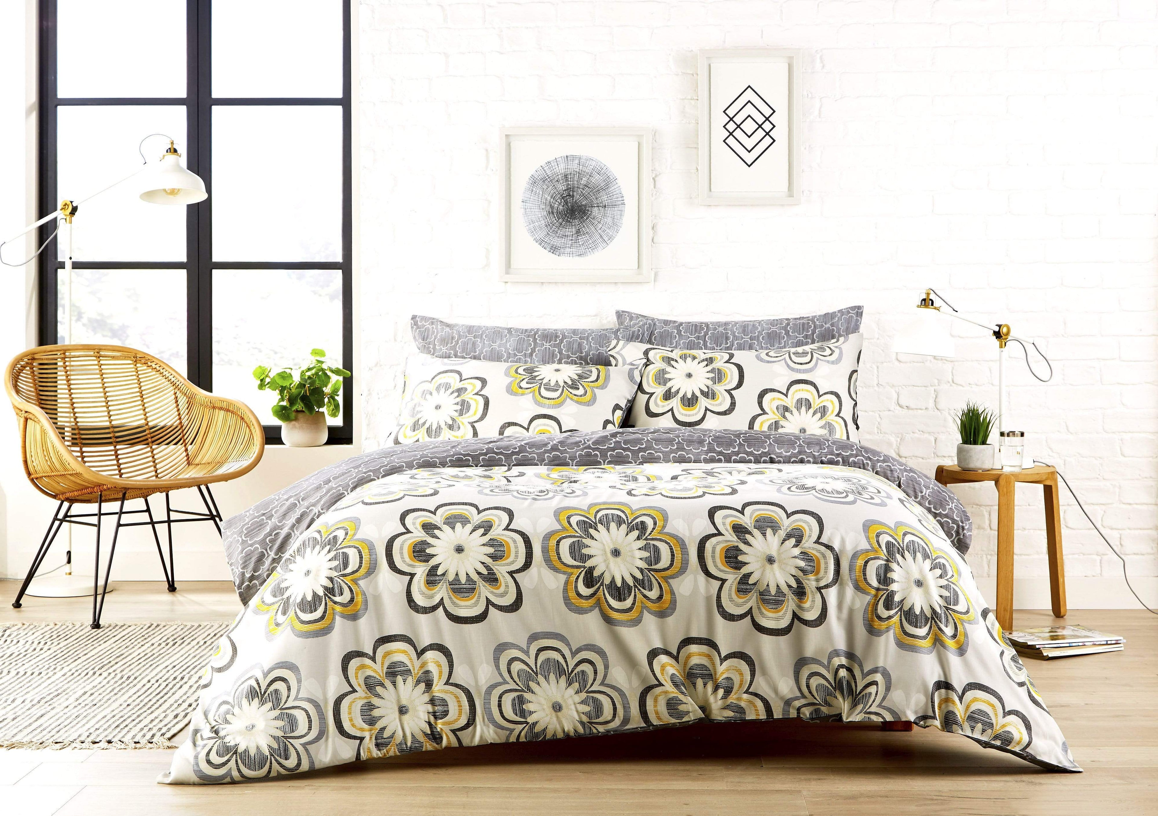 OLIVIA ROCCO Peony Floral Duvet Cover Set | Cotton Rich Bedding