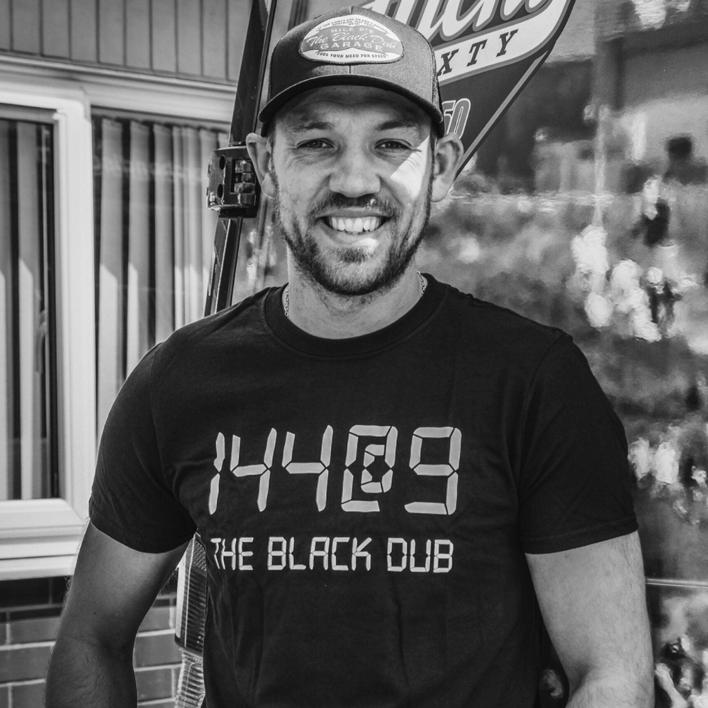 Uggly and Co Black Dub Garage Trucker Hat – Retro Mesh Adjustable Cap