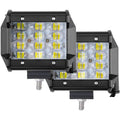 YUGUANG 4 Inch LED Work Light Bar | 72W 7200LM Spot Fog Lights Pair