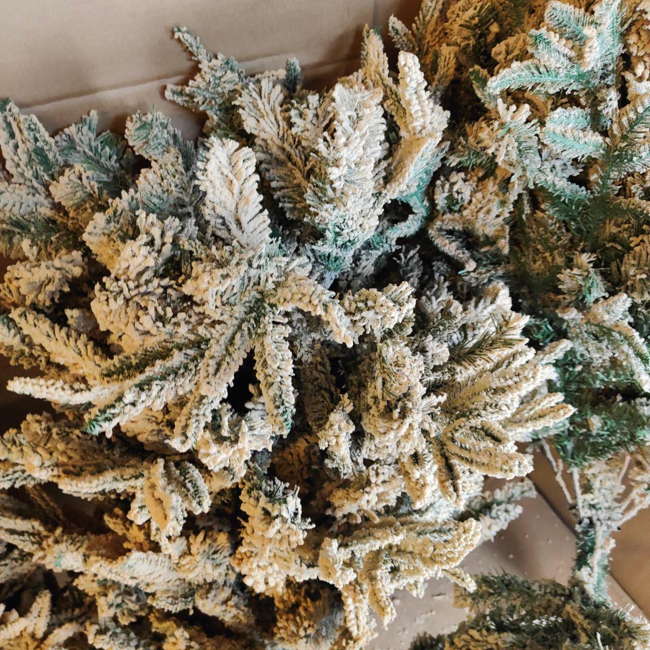 Massive Discounts 7.5ft Brown Flocked Artificial Christmas Tree
