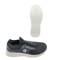 STQ Women's Slip-On Trainers – Memory Foam Walking Shoes in Black-White