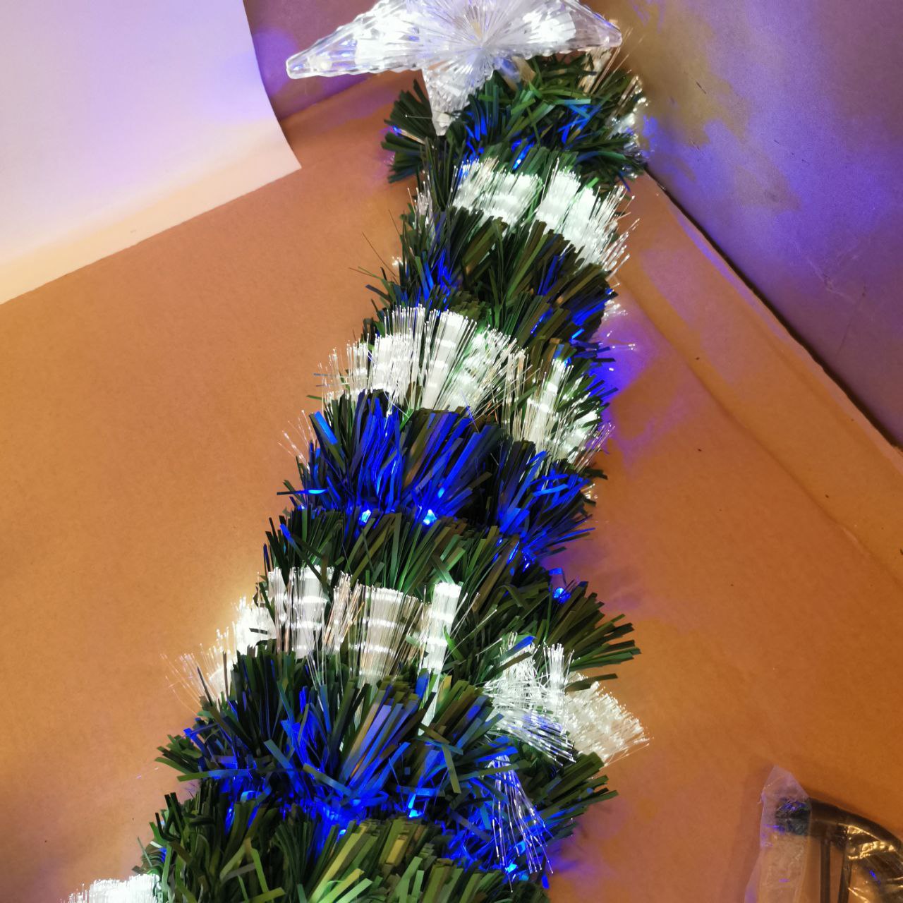 Massive Discounts 6ft Pre-Lit Fiber Optic Artificial Christmas Tree