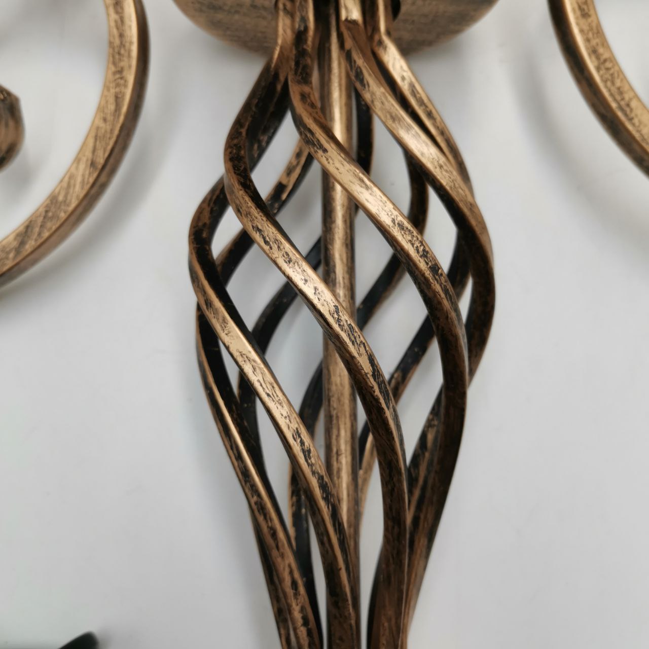 Massive Discounts Retro Wrought Iron 4-Light LED Chandelier - Rust