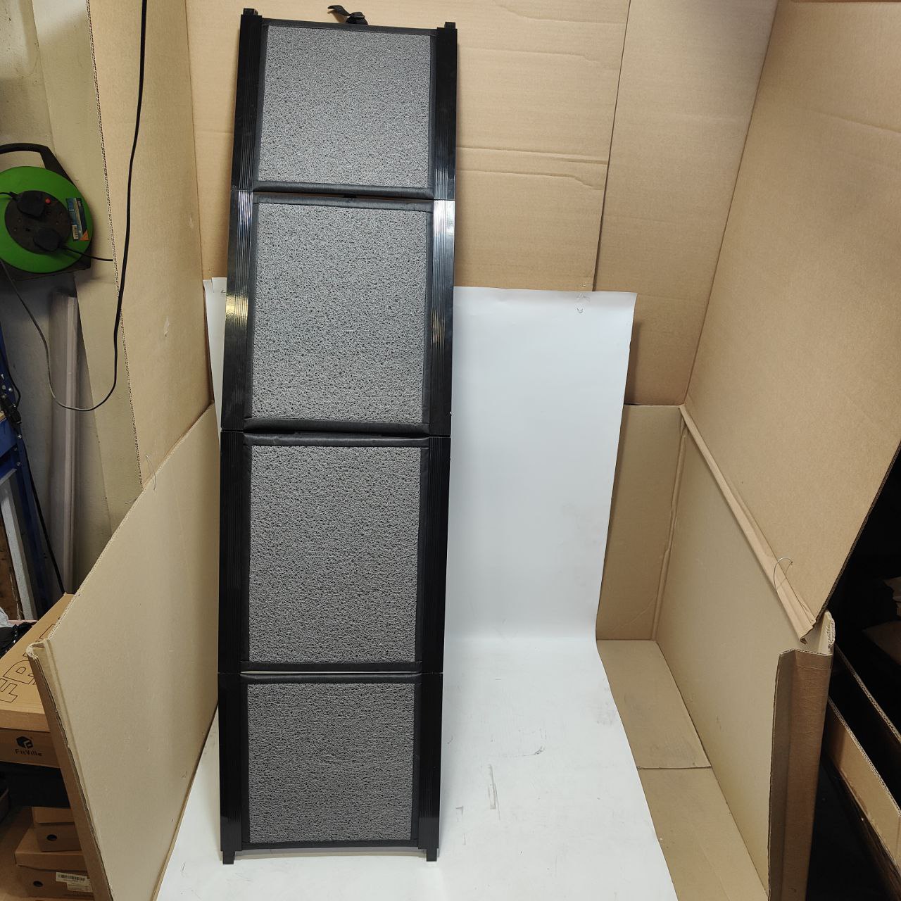 CJYMMFAN 170cm Folding Dog Car Ramp | Non-Slip Aluminum Pet Steps for SUVs
