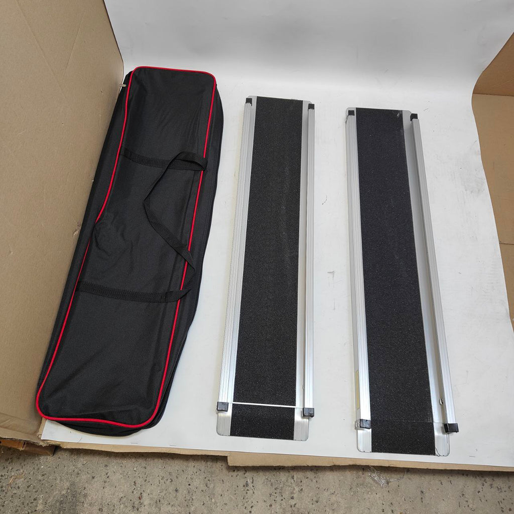 Gardhom 5FT Telescopic Wheelchair Ramps | 272KG Aluminum Portable Pair