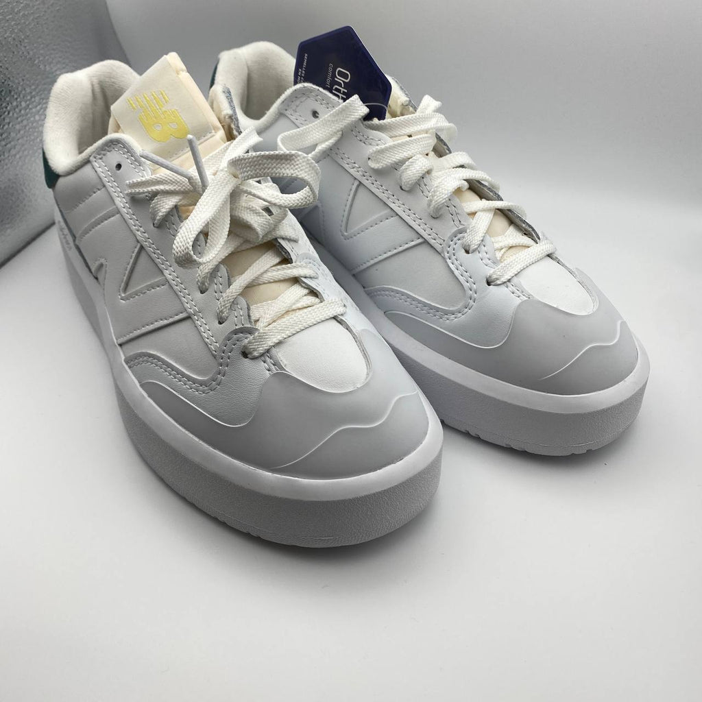 New Balance CT302 Women's Platform Sneakers – Off-White & Green – UK 6.5