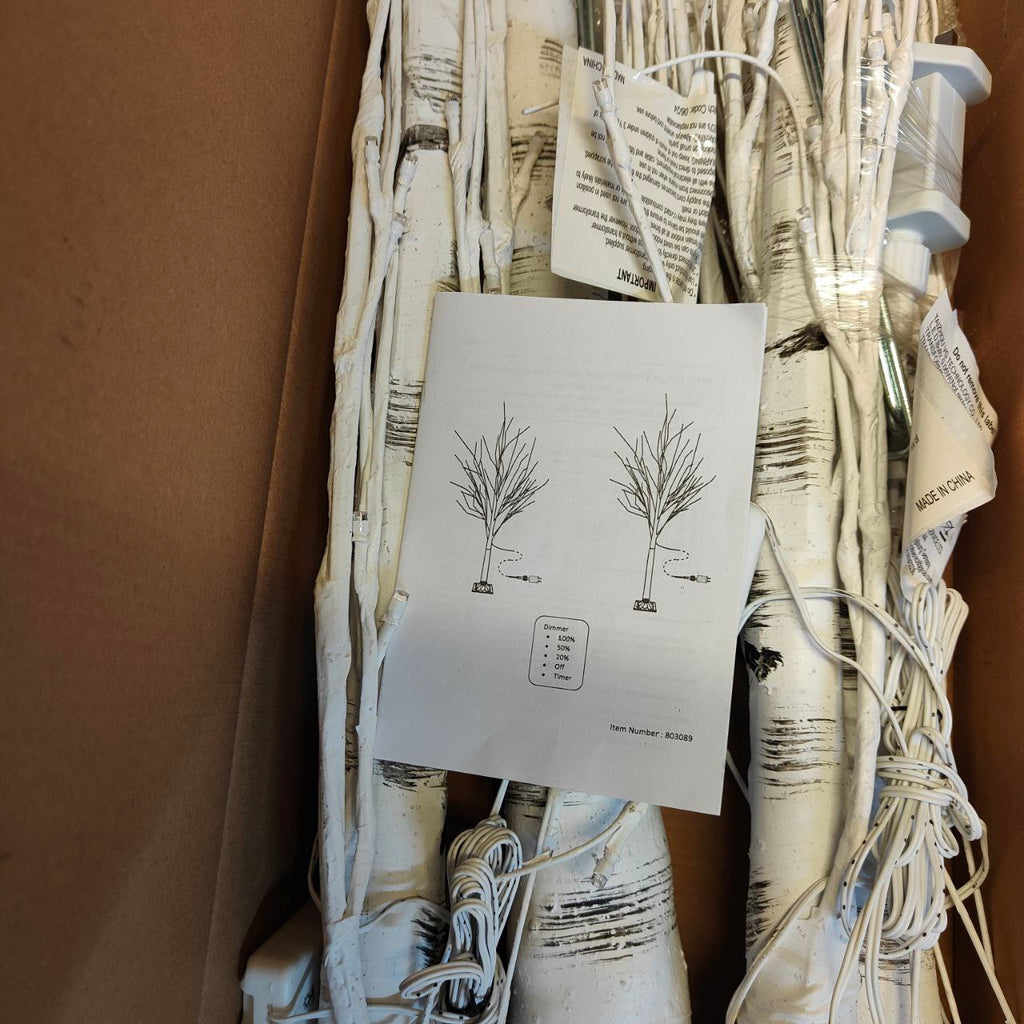 EAMBRITE LED Birch Tree Set 5FT & 6FT | Warm White Twig Trees