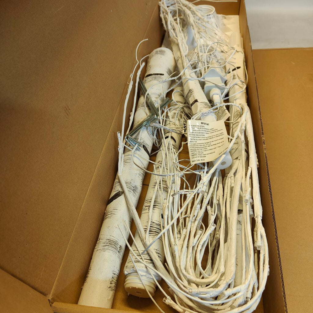EAMBRITE LED Birch Tree Set | 5FT & 6FT Lighted White Twig Trees - 2PCS