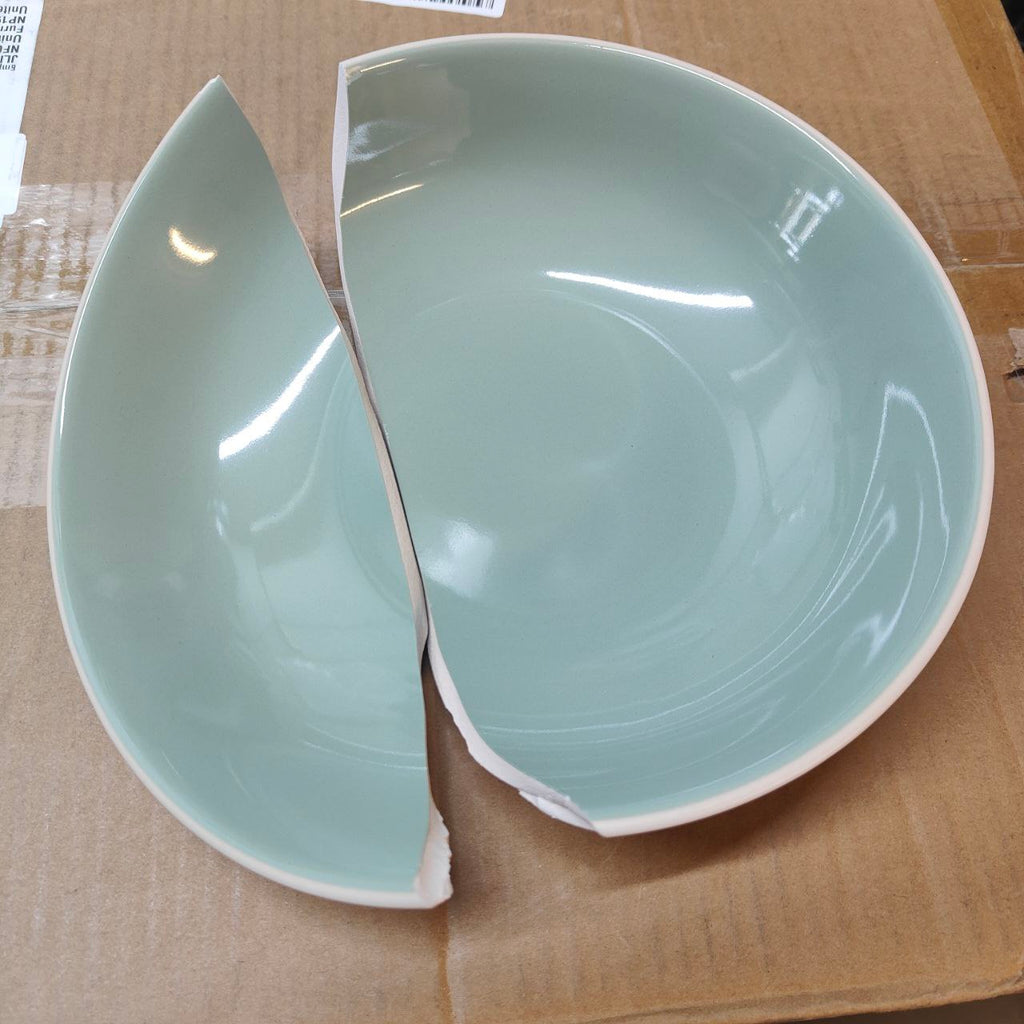 Karaca Abby Green Stoneware Dinner Set | 23-Piece Tableware for 6